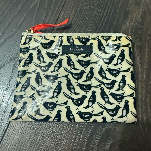 Kate Spade Bird Patterned Pouch - Picture 1 of 3